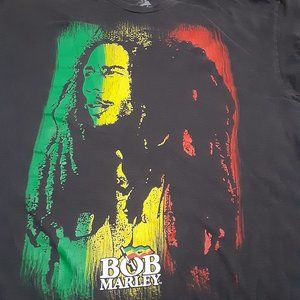 Zion Rootswear Men's Bob Marley Short Sleeve T Shirt in Size XL